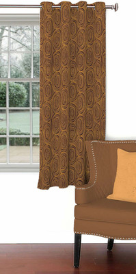 

Skipper 153 cm (5 ft) Blends Window Curtain Single Curtain(Geometric, Brown)