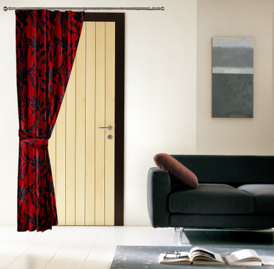 

Threadmix 212 cm (7 ft) Polyester Door Curtain Single Curtain(Abstract, Multicolor)