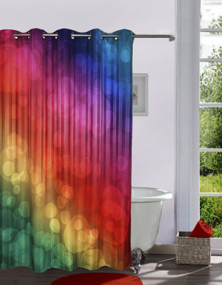

Lushomes 208 cm (7 ft) Polyester Shower Curtain Single Curtain(Printed, Multicolor)