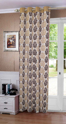 

Lushomes 274.32 cm (9 ft) Cotton Long Door Curtain Single Curtain(Printed, Multicolor)