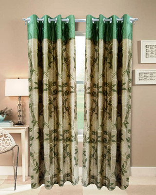 71% OFF on Homefab India Polyester Window Curtain 152.5 cm (5 ft) Pack of 2(Floral Green) 71% OFF on Homefab India Polyester Window Curtain 152.5 cm (5 ft) Pack of 2(Floral Green)