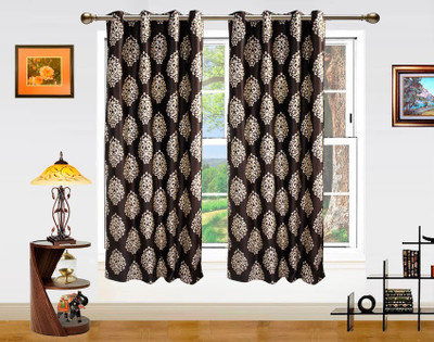 13% OFF on Dekor World 152.4 cm (5 ft) Polyester Window Curtain (Pack Of 2)(Motif, Brown, Beige) 13% OFF on Dekor World 152.4 cm (5 ft) Polyester Window Curtain (Pack Of 2)(Motif, Brown, Beige)