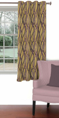 

Skipper 153 cm (5 ft) Blends Window Curtain Single Curtain(Motif, Violet)