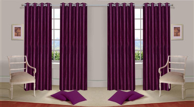 

Abhi Decor 213 cm (7 ft) Polyester Door Curtain (Pack Of 4)(Plain, Multicolor)