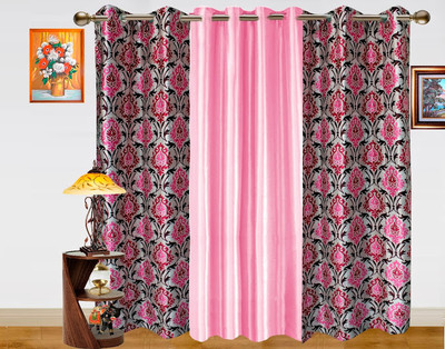 29% OFF on Dekor World 150 cm (5 ft) Polyester Window Curtain (Pack Of 3)(Motif, Purple, Pink) 29% OFF on Dekor World 150 cm (5 ft) Polyester Window Curtain (Pack Of 3)(Motif, Purple, Pink)