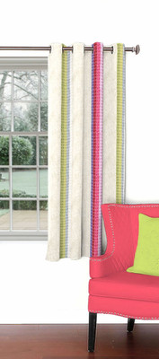 

Skipper 153 cm (5 ft) Blends Window Curtain Single Curtain(Geometric, Multicolor)