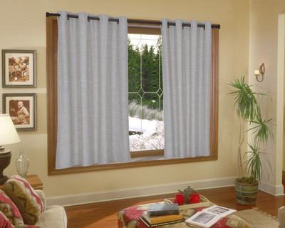 

Elan 150 cm (5 ft) Cotton Window Curtain Single Curtain(Plain, Grey, Beige), Beige;grey