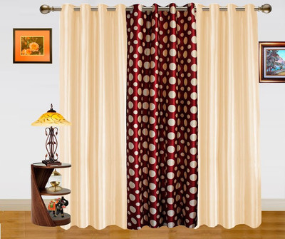 9% OFF on Dekor World 213.36 cm (7 ft) Polyester Door Curtain (Pack Of 3)(Floral, Maroon, Beige) 9% OFF on Dekor World 213.36 cm (7 ft) Polyester Door Curtain (Pack Of 3)(Floral, Maroon, Beige)