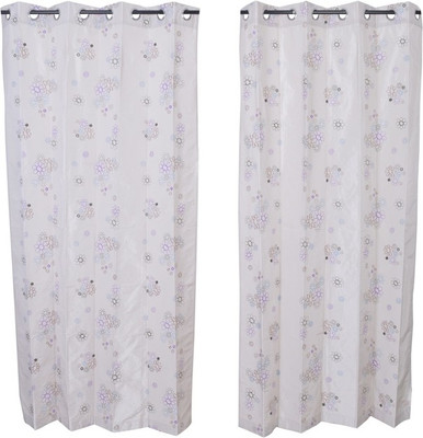 

MABA 215 cm (7 ft) Polyester Door Curtain (Pack Of 2)(Embroidered, Beige)