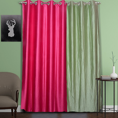 

Zesture 211 cm (7 ft) Polyester Door Curtain (Pack Of 2)(Solid, Multicolor)