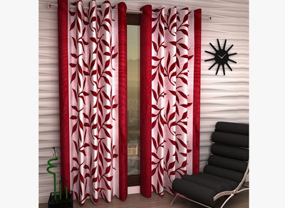 

Home Fantasy 213 cm (7 ft) Polyester Door Curtain (Pack Of 2)(Abstract, Multicolor)