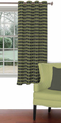 

Skipper 153 cm (5 ft) Blends Window Curtain Single Curtain(Striped, Multicolor)