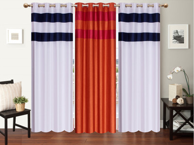 

Furnishing Zone 152 cm (5 ft) Polyester Window Curtain (Pack Of 3)(Plain, Multicolor)