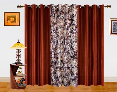11% OFF on Dekor World 215 cm (7 ft) Polyester Door Curtain (Pack Of 3)(Geometric, Brown) 11% OFF on Dekor World 215 cm (7 ft) Polyester Door Curtain (Pack Of 3)(Geometric, Brown)
