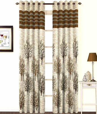 

Skytex 270 cm (9 ft) Polyester Long Door Curtain (Pack Of 2)(Printed, Multicolor)