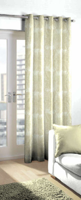 

Skipper 244 cm (8 ft) Blends Door Curtain Single Curtain(Abstract, Beige)