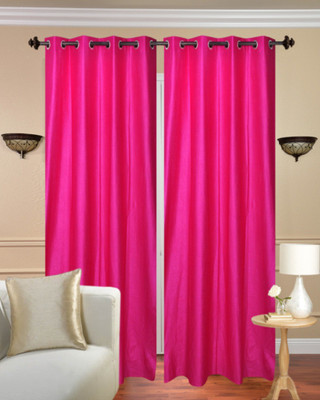 

Akshya 213 cm (7 ft) Polyester Door Curtain (Pack Of 2)(Plain, Pink)
