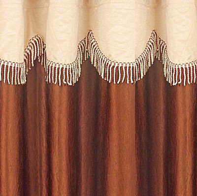 

Cortina 270 cm (9 ft) Polyester Long Door Curtain (Pack Of 2)(Striped, Brown)