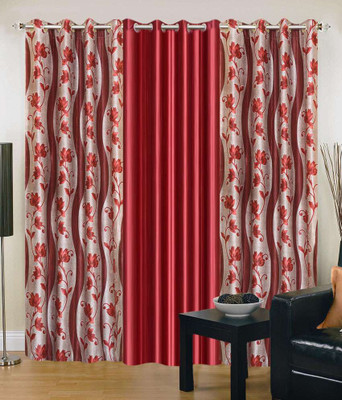 

JT International 213.36 cm (7 ft) Polyester Door Curtain (Pack Of 2)(Printed, Multicolor)