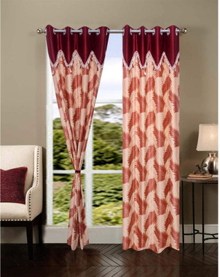 

JT International 213.36 cm (7 ft) Polyester Door Curtain (Pack Of 2)(Solid, Multicolor)