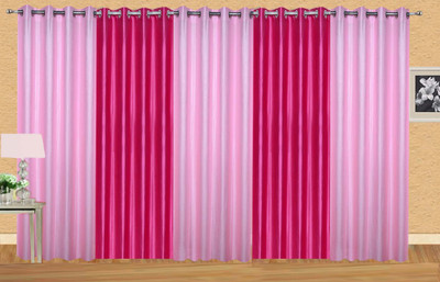 

Ville Style 214 cm (7 ft) Polyester Door Curtain (Pack Of 5)(Solid, Pink)