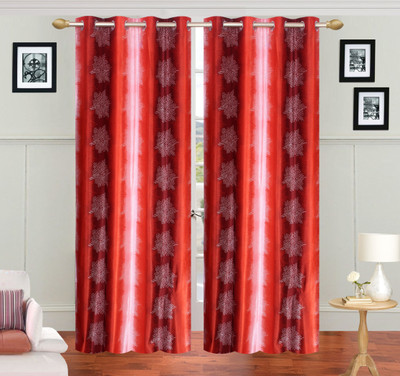 

Skytex 270 cm (9 ft) Polyester Long Door Curtain (Pack Of 2)(Printed, Multicolor)