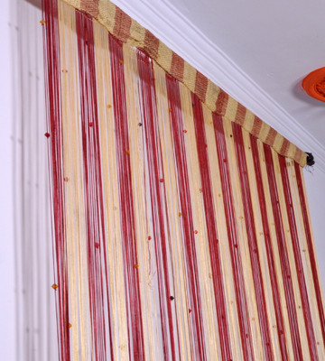 40% OFF on JBG HOME STORE 213 inch (7 ft) Polyester Door Curtain (Pack Of 2)(Solid, Maroon)