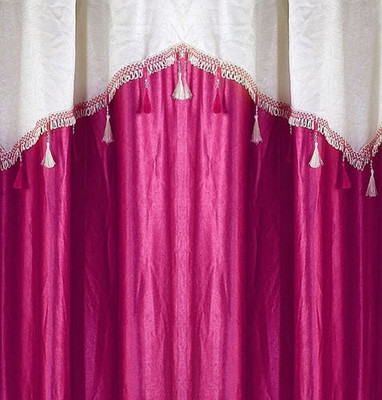 

Cortina 210 cm (7 ft) Polyester Door Curtain (Pack Of 2)(Motif, Purple)