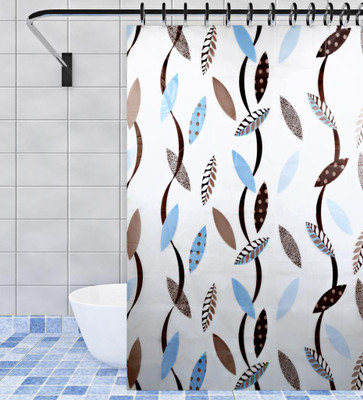 

Home Candy 180 cm (6 ft) PVC Shower Curtain Single Curtain(Printed, Multicolor)
