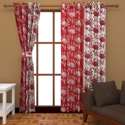 

PHome Decor 274 cm (9 ft) Polyester Long Door Curtain (Pack Of 2)(Abstract, Multicolor)