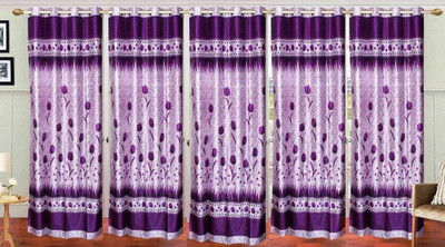 

iTrend India 213 cm (7 ft) Polyester Door Curtain (Pack Of 5)(Printed, Purple)