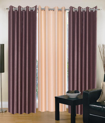 

JT International 213.36 cm (7 ft) Polyester Door Curtain (Pack Of 2)(Geometric, Multicolor)