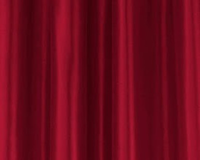 Dekor World 215 cm (7 ft) Polyester Door Curtain (Pack Of 3)(Striped, Maroon)