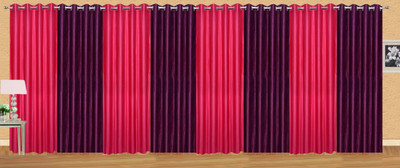 

Ville Style 214 cm (7 ft) Polyester Door Curtain (Pack Of 8)(Solid, Pink, Purple)