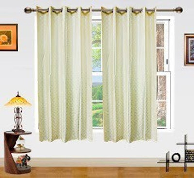 5% OFF on Dekor World 150 cm (5 ft) Polyester Window Curtain (Pack Of 2)(Geometric, White) 5% OFF on Dekor World 150 cm (5 ft) Polyester Window Curtain (Pack Of 2)(Geometric, White)