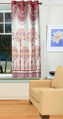 

Treendy Home 152.3 cm (5 ft) Jacquard Window Curtain Single Curtain(Self Design, Multicolor)