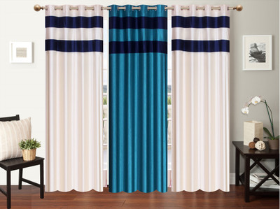 

Furnishing Zone 152 cm (5 ft) Polyester Window Curtain (Pack Of 3)(Plain, Multicolor)