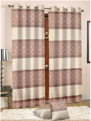 

Cortina 210 cm (7 ft) Jacquard Door Curtain Single Curtain(Abstract, Multicolor)