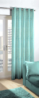 

Skipper 244 cm (8 ft) Blends Door Curtain Single Curtain(Abstract, Blue)