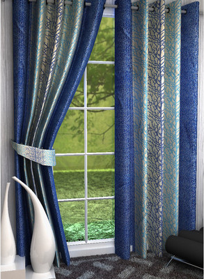 

Home Fantasy 213 cm (7 ft) Polyester Door Curtain (Pack Of 2)(Abstract, Multicolor)