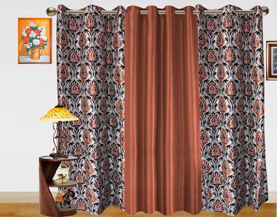 31% OFF on Dekor World 150 cm (5 ft) Polyester Window Curtain (Pack Of 3)(Motif, Brown) 31% OFF on Dekor World 150 cm (5 ft) Polyester Window Curtain (Pack Of 3)(Motif, Brown)