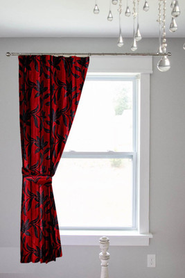 

Threadmix 152 cm (5 ft) Polyester Window Curtain Single Curtain(Abstract, Multicolor)