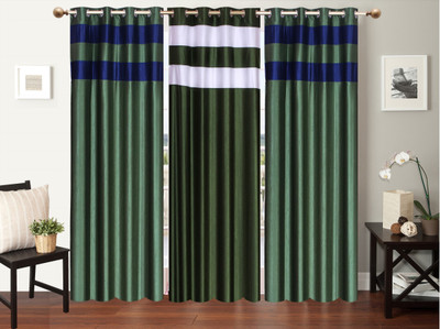 

Furnishing Zone 152 cm (5 ft) Polyester Window Curtain (Pack Of 3)(Plain, Multicolor)