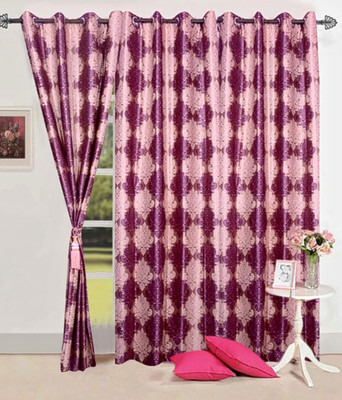 

Zesture 211 cm (7 ft) Polyester Door Curtain (Pack Of 2)(Motif, Multicolor)