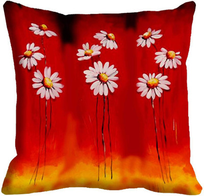 

IndiWeaves Printed Cushions Cover(30 cm*30 cm, Red, Yellow)