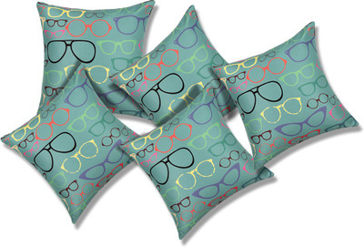 

SEJ by Nisha Gupta Abstract Cushions Cover(Pack of 5, 40.64 cm*40.64 cm, Green, Yellow, Blue, Red), Blue;green;red;yellow
