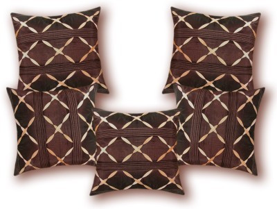 

Nikunj Geometric Cushions Cover(Pack of 5, 40 cm*40 cm, Brown)