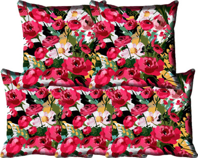 

IndiWeaves Printed Cushions Cover(Pack of 5, 40 cm*40 cm, Multicolor)