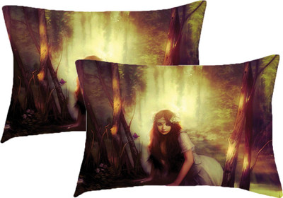 

Sleep Nature's Printed Pillows Cover(Pack of 2, 68.58 cm*45.72 cm, Multicolor)