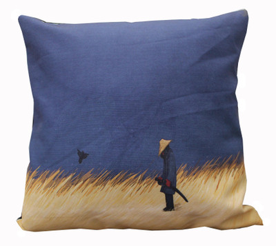 

Adishma Printed Cushions Cover(40 cm*40 cm, Blue)